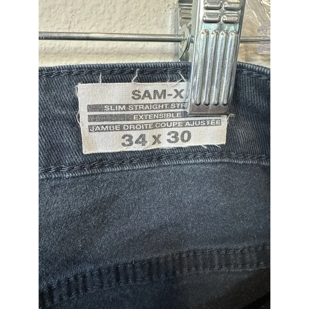Buffalo David Bitton Jeans‎ Men's 34x30 Sam-X Slim Straight Stretch Denim Blue